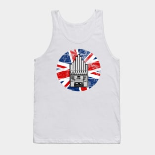 Church Organ UK Flag Britain Organist British Musician Tank Top